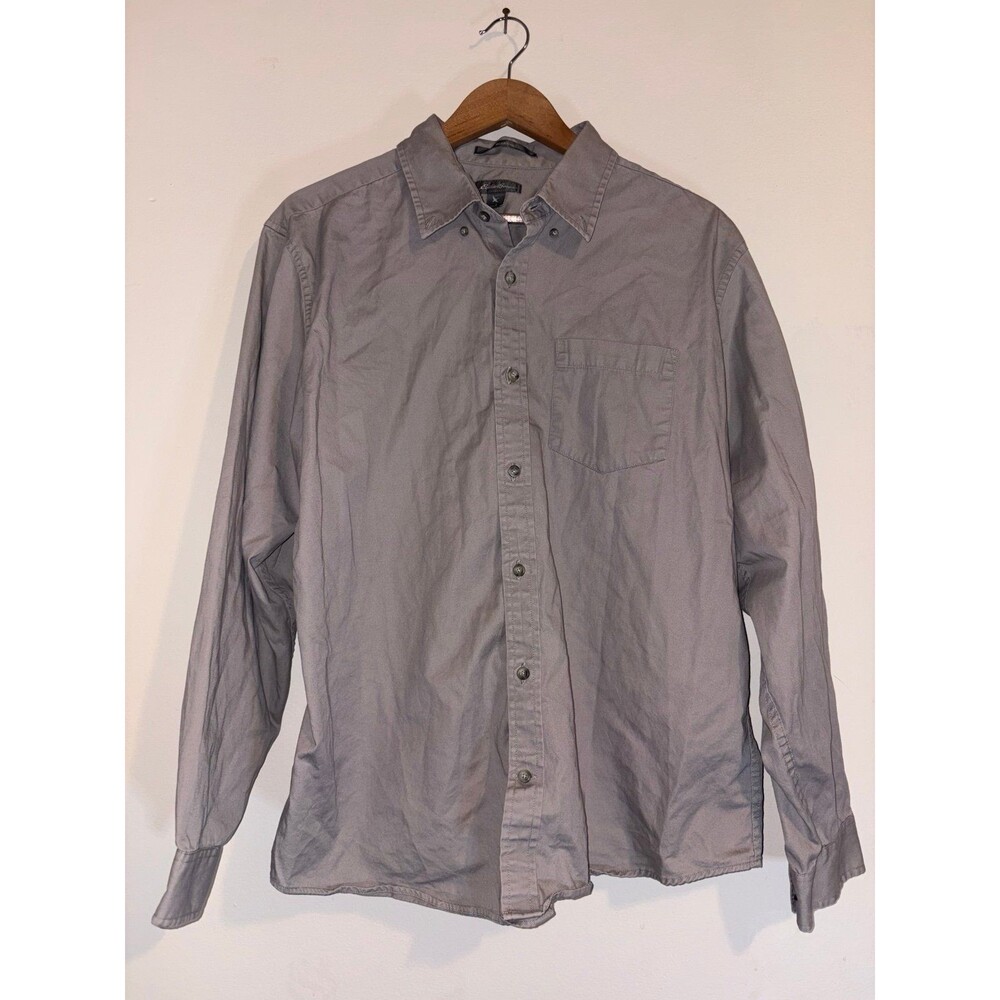 Eddie Bauer Relaxed Fit Red Button-Up - Size Large
